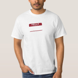 Camiseta Olá! meu nome está vazio