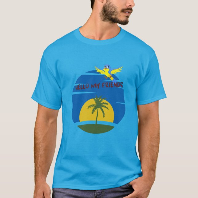 Camiseta Olá, meus amigos (Frente)