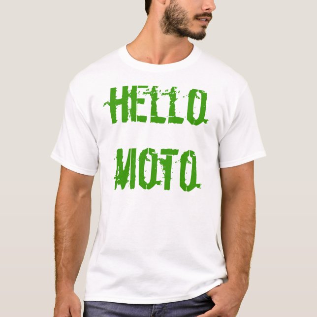 Camiseta olá! moto (Frente)