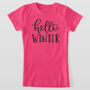 Camiseta Olá no inverno
