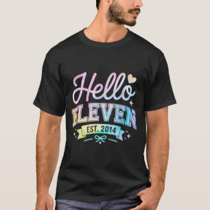 Camiseta Olá Onze Est 2014 Coquete Laço 11º Aniversário G