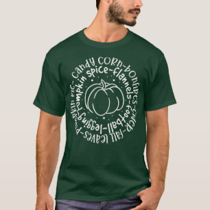 Camiseta Olá, outono, Dia de Ação de Graças, Candy Corn Cid