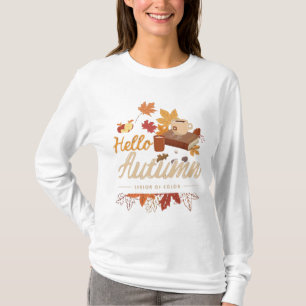 Camiseta Olá outono - Época de Cor