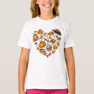 Camiseta Olá outono Folha de outono Folhas de Cozy Sasonal 