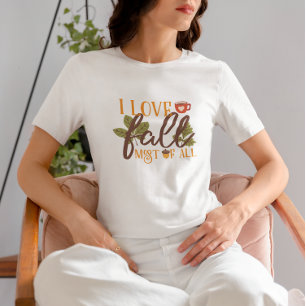 Camiseta Olá Outono, Vibrações de Outono