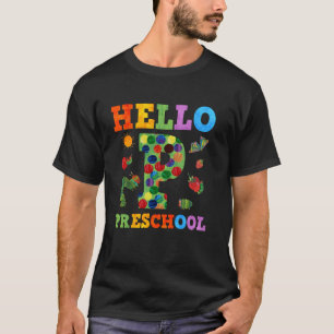 Camiseta Olá P é para Pré-Escolar Lagarta Com Fome Costas T