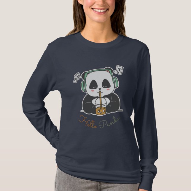 Camiseta Olá Panda (Frente)