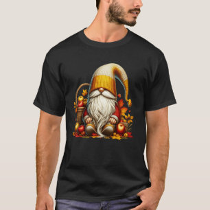 Camiseta Olá Papai Gnome do Outono para Mulheres Decoração