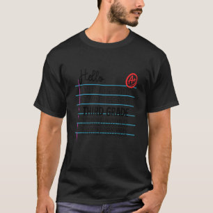 Camiseta Olá Papel Linhado da Terceira Série Volta às Aula