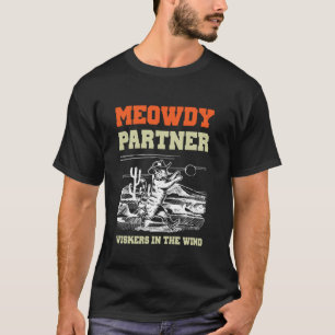 Camiseta Olá Parceiro Gato Caubói Vintage Boas Country Vaca