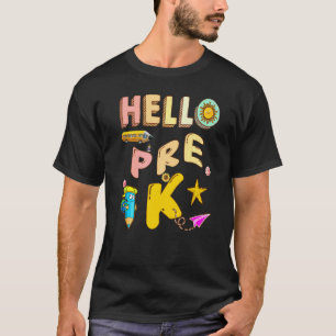Camiseta Olá Pré K Aqui Vou Eu Professor de História Profes