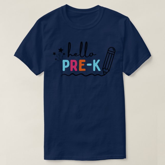 Camiseta Olá Pré-K Grau 9 (Frente do Design)