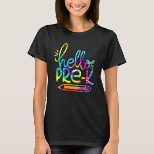 Camiseta Olá Pré K Lápis Volta às Aulas Professor Criança G