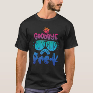 Camiseta Olá Pré K Tie Dye Para Professoras Meninas De Volt