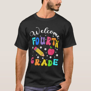 Camiseta Olá Preparado para a 4ª Série no Primeiro Dia de V