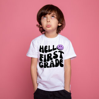 Camiseta Olá Primeira Série Retro 1ª Série Volta às Aulas