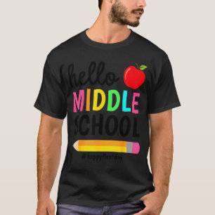 Camiseta Olá Primeiro Dia de Volta às Aulas do Ensino Funda