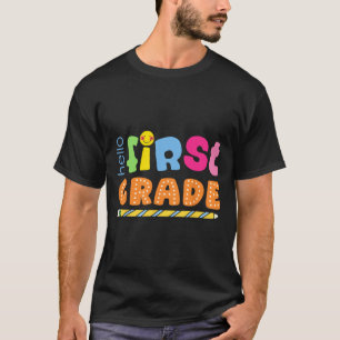 Camiseta Olá Primeiro Grau Equipe Colorida Fofa 1º Grau Chá