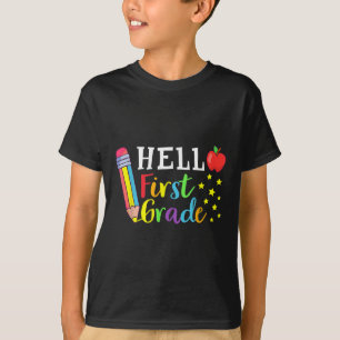 Camiseta Olá Professor(a) do Primeiro Ano Aluno de Volta às