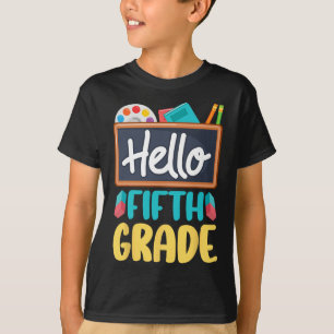Camiseta Olá Professor(a) do Quinto Ano Alunos do 5º Ano de