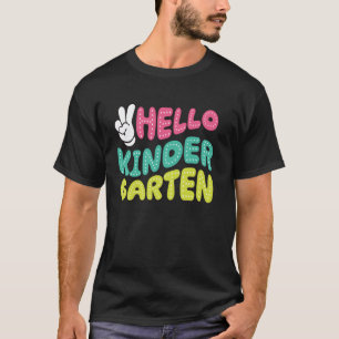 Camiseta OLÁ PROFESSOR ALUNO JARDIM DE INFÂNCIA Volta às Au
