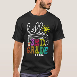 Camiseta Olá Professor da 3ª Série Aluno de Volta às Aulas