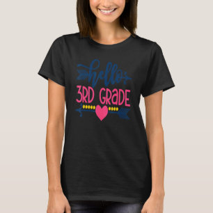 Camiseta Olá Professor da 3ª Série de Volta à Escola Tercei