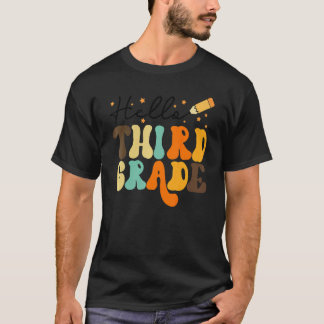 Camiseta Olá Professor da 3ª Série Retro Equipe de Volta às