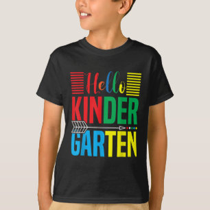 Camiseta Olá Professor de Jardim de Infância De Volta à Esc
