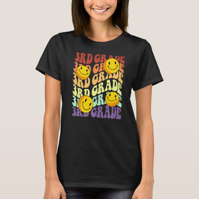 Camiseta Olá, professor do 3º ano, de volta à escola (Frente)