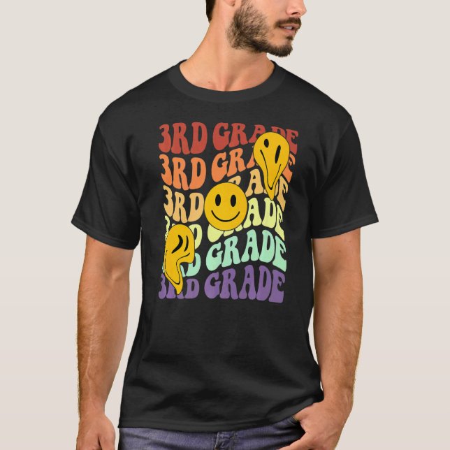 Camiseta Olá, professor do 3º ano, de volta à escola (Frente)