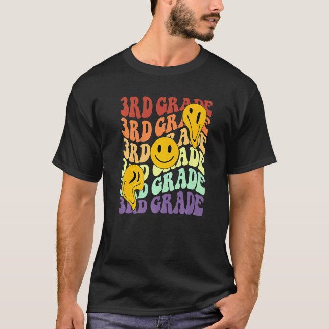 Camiseta Olá, professor do 3º ano, de volta à escola (Frente)