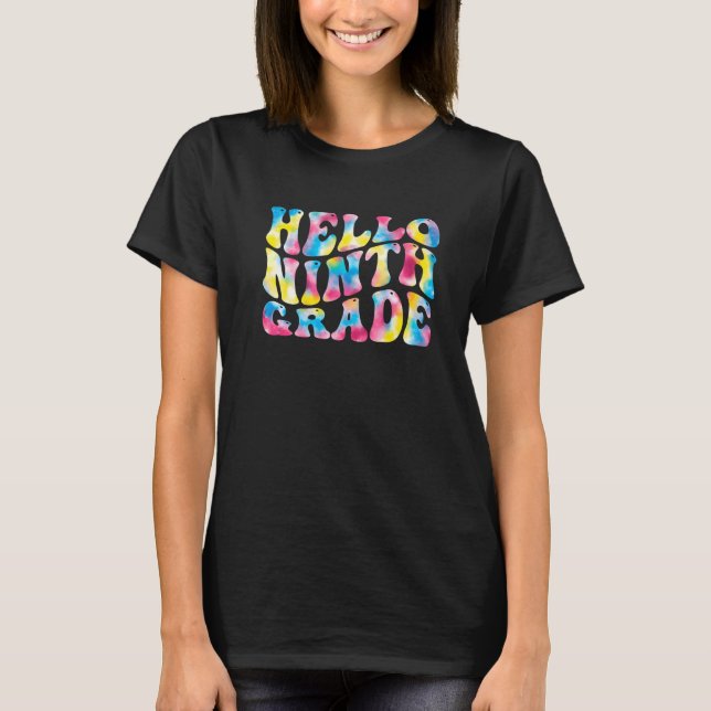 Camiseta Olá, professor do 9º ano, de volta à escola (Frente)