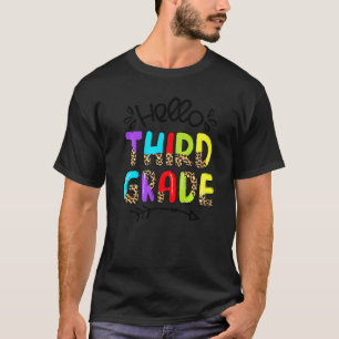 Camiseta Olá, Professor Leopard Do 3º Ciclo De Volta Ao Pro