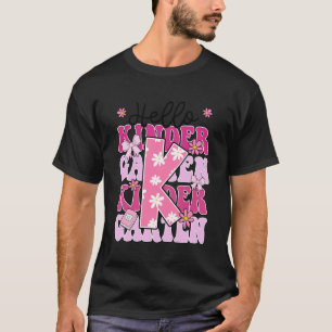 Camiseta Olá Professora de Jardim de Infância Crianças Laço