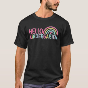 Camiseta Olá Professora de Jardim de Infância Ensino de Jar