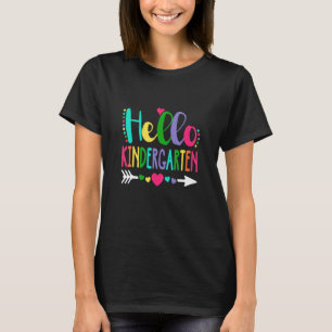 Camiseta Olá Professora de Jardim de Infância Volta às Aula