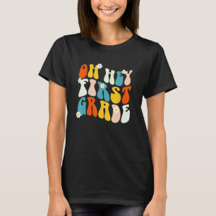 Camiseta Olá, Professora do 1º ano, Meninas do Time, Groovy