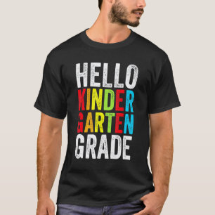 Camiseta Olá Professora Jardim de Infância Primeiro Dia de
