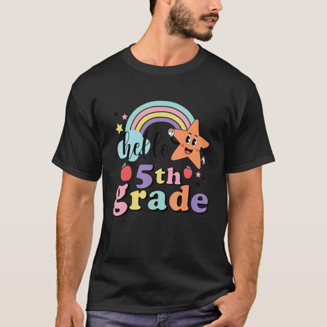 Camiseta Olá Professores da Quinta Série Volta às Aulas (Frente)