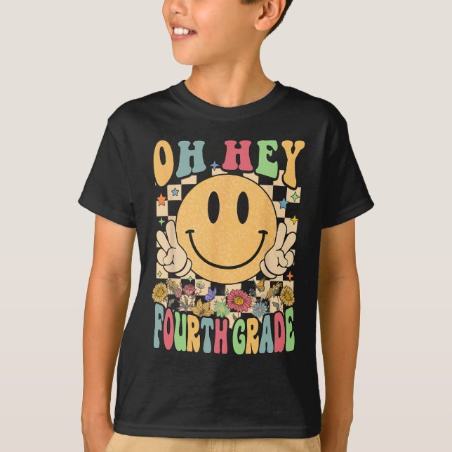 Camiseta Olá Professores do Quarto Ano Aluno da 4ª Série By (Frente)