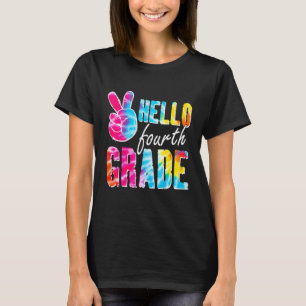 Camiseta Olá Professores Do Quarto Grau Primeiro Dia Da Esc