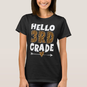 Camiseta Olá Professores do Terceiro Ano Leopard Terceira S
