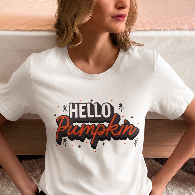 Camiseta Olá Pumpkin (Criador carregado)