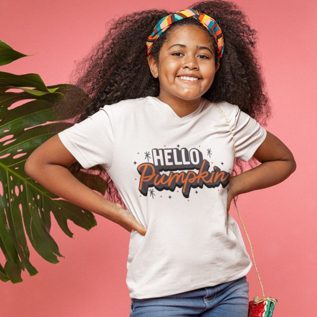 Camiseta Olá Pumpkin (Criador carregado)