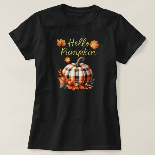 Camiseta Olá Pumpkin (Frente do Design)