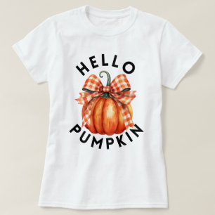 Camiseta Olá Pumpkin Colheita de outono