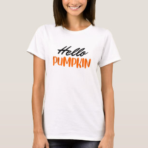 Camiseta Olá, Pumpkin Fall Season, outono