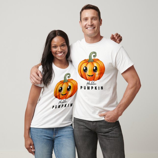 Camiseta Olá Pumpkin Halloween (Unissex)