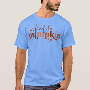 Camiseta Olá Pumpkin Retro Fall Pumpkin Spice Graças